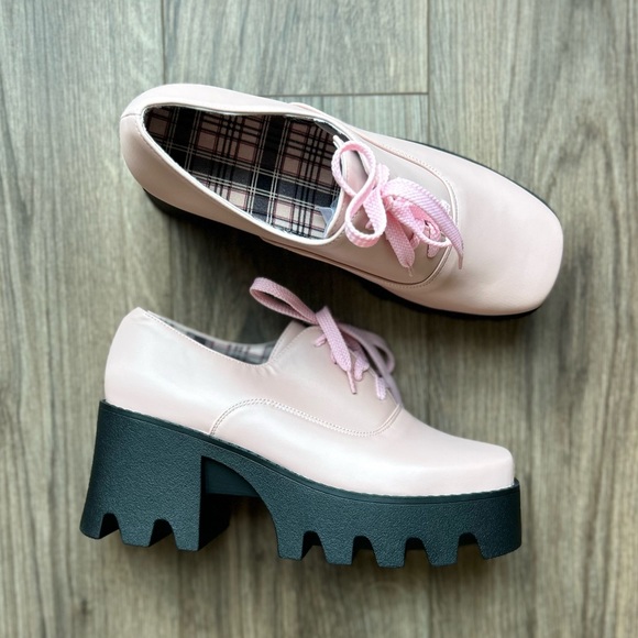 New! Butiti Pink Platform Oxford | 43 - Picture 2 of 5